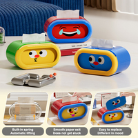 Boîte à mouchoirs personnalisée UFORU à tirer pour restaurant, hôtel, décoration de bureau avec carte de message interchangeable, boîte à mouchoirs en plastique