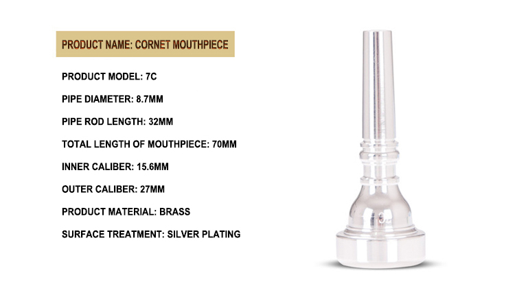 Cornet Mouthpiece 7C