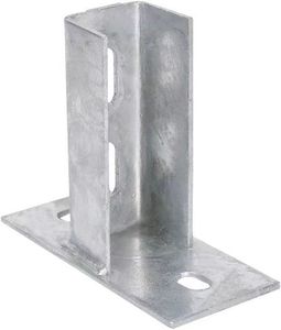Hot-Dip Galvanized C-Shaped Steel Open Base <b>Connector</b> Stand Weld C-Type Steel Base <b>Connector</b> PV Support <b>Solar</b> Mounting System - Product Image 1
