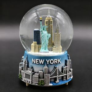 Globo de nieve de la ciudad de Nueva York personalizado recuerdo de viaje globo de nieve pintado a mano regalos personalizados - Product Image 4