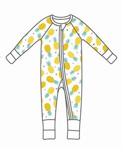 Qingli ODM Custom Factory Printed Pajamas for Kids Summer Romper for Boys and Girls Bamboo Knitted Jumpsuit - Product Image 3