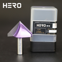 HERO outils de coupe de bois Double flûte carbure pointe Freud CNC mèches de routeur fraise