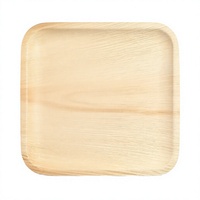 Assiettes carrées compostables blanches classiques de 9 pouces à motif personnalisé, qualité alimentaire, vente en gros, pour fêtes et dîners