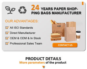 Custom Printed Recycle Promotion Price Food <b>Packing</b> Kraft <b>Paper</b> Bag - Product Image 6