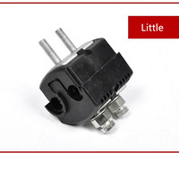 Connecteur d'adaptateur électrique perforé en cuivre avec boîtier ABS, 10A, pour accessoire de ligne électrique aérienne, 2 boulons