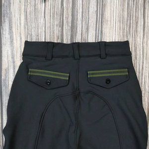 Pantaloni da equitazione in Silicone a mezzo sedile per bambini blu Navy Leggings sportivi equestri Skinny per bambini - Product Image 3