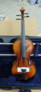 <span class=keywords><strong>Violon</strong></span> professionnel allemand fait main de qualité moyenne VM100 en métal avec fond en flamme, taille 4/4, vente en gros - Product Image 4