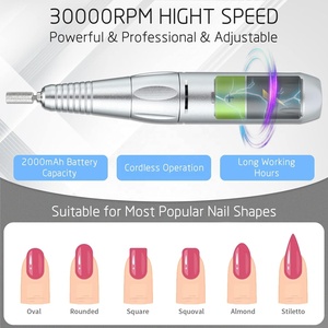 Professional 30000rpm Electric Nail <b>Drill</b> Set for Acrylic Nails 30000rpm Manicure Pedicure Tools Plastic Machine - Product Image 5