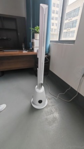 Ventilador de Torre Eléctrico sin Aspas con Pedestal, Temporizador de 8H, Control Remoto, Modo Silencioso y Natural para Dormitorio y Oficina - Product Image 2