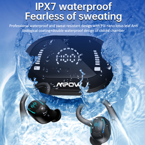หูฟังบลูทูธ YYK-635 รุ่น Sport Earhook TWS บลูทูธ 5.3 กันน้ำ IPX7 หูฟังไร้สายพร้อมหน้าจอดิจิตอล สำหรับวิ่งออกกำลังกาย - Product Image 4