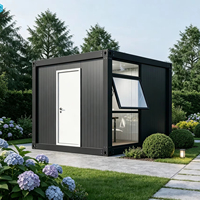 Bureau conteneur moderne de 10 pieds en structure acier respirante, studio de jardin modulaire préfabriqué pour famille, travail en extérieur, villa, hôtel