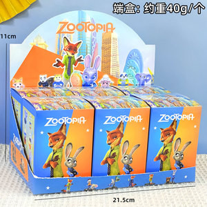 Figuras de la Serie Animal City de <span class=keywords><strong>Crazy</strong></span> <span class=keywords><strong>Burger</strong></span>, Nick Fox, Conejita Judy, Modelo de Juguete, Adorno para Coche, Regalo - Product Image 1