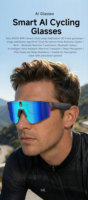 Lentes Inteligentes L805 con Asistente de Voz con IA ChatGPT, Cámara HD 1080P, Lentes de Sol para Ciclismo, Audio Inalámbrico de Oído Abierto, Micrófono Dual ENC