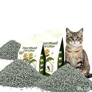 Litière pour chat en bentonite brisée, personnalisée en usine (OEM/ODM), faible teneur en poussière, agglomération rapide et forte, contrôle des odeurs - Product Image 1