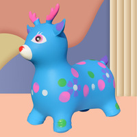 Trémie de licorne rebondissante pour tout-petits-Cheval de saut gonflable rebondissant