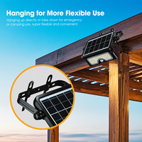 Projecteur solaire compact 3 CCT breveté sur mesure, lampe de travail portable grande taille avec batterie remplaçable, certifié pour les distributeurs