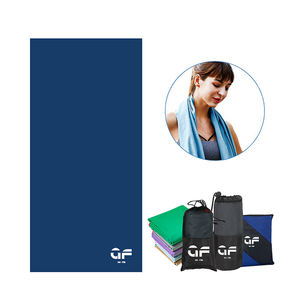 Serviette de sport en microfibre avec logo personnalisé Serviette de sport en polyamide à séchage rapide pour le voyage, le fitness et le yoga - Product Image 3