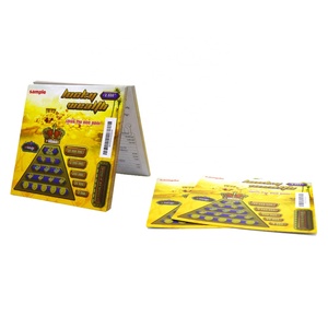 บัตรลอตเตอรีพิมพ์ลายแบบเต็มสีตั๋วกระดาษแบบขูด - Product Image 5