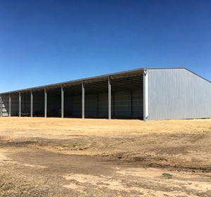 Light Steel Hay Storage Shed, Agricultural Farm Shed with Professional Steel <b>Frame</b> Welding and Cutting Service - Product Image 3