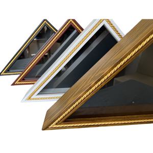 Деревянный футляр для флагов с золотой отделкой, класса «Пять звезд», в западном/классическом стиле, для украшения дома, для военнослужащих - Product Image 3