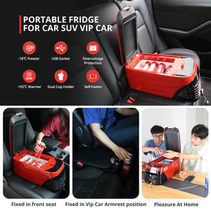 Factory Price 12V Car Refrigerator Freezer Compressor 8L Portable <strong>Cool</strong> <strong>Box</strong> with 4 <strong>USB</strong> Sockets 24V Ice Maker Heating Cooling Mode - Product Image 4