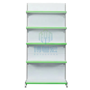 Estanterías Metálicas Resistentes Personalizadas de 1 a 5 Niveles <span class=keywords><strong>para</strong></span> Exhibición en Supermercados, Independientes/Con Montaje en Pared - Product Image 3