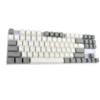 87 Tombol Permainan RGB Hijau Sumbu Permainan Komputer Sumbu Merah Diskon Besar Kabel Bercahaya PC Set Keyboard Mekanik