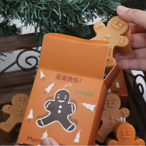 Vela Aromática con Aroma a Hombre de Jengibre Navideño, Decoración Navideña, Vela Aromática para un Ambiente Cálido, Regalo Navideño, Venta al por Mayor, Regalo Hecho a Mano para Interiores - Product Image 3