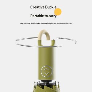 <span class=keywords><strong>Parapluie</strong></span> automatique à boucle créative, style frais et simple, <span class=keywords><strong>parapluie</strong></span> solaire pour <span class=keywords><strong>homme</strong></span> et femme, protection solaire japonaise simple, <span class=keywords><strong>parapluie</strong></span> pliable en trois parties - Product Image 1