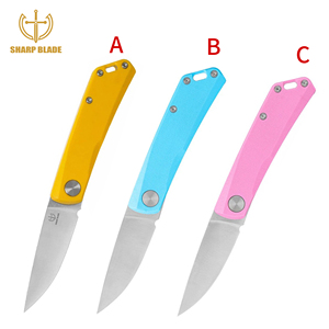 उच्च गुणवत्ता वाले d2 ब्लेड एडc चाकू G10 हैंडल ओम बाहरी उत्तरजीविता जेब चाकू - Product Image 4