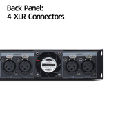 Amplificateur de puissance 4x2000W classe D en 8 ohms avec matériau en carbure de silicium et écran couleur TFT EN12004