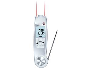 เทอร์โมมิเตอร์อินฟราเรดแบบพับได้ Testo 104-IR กันน้ำ 104 IP65 หน้าจอ LCD ความแม่นยำ 1% ผลิตจากพลาสติก - Product Image 1