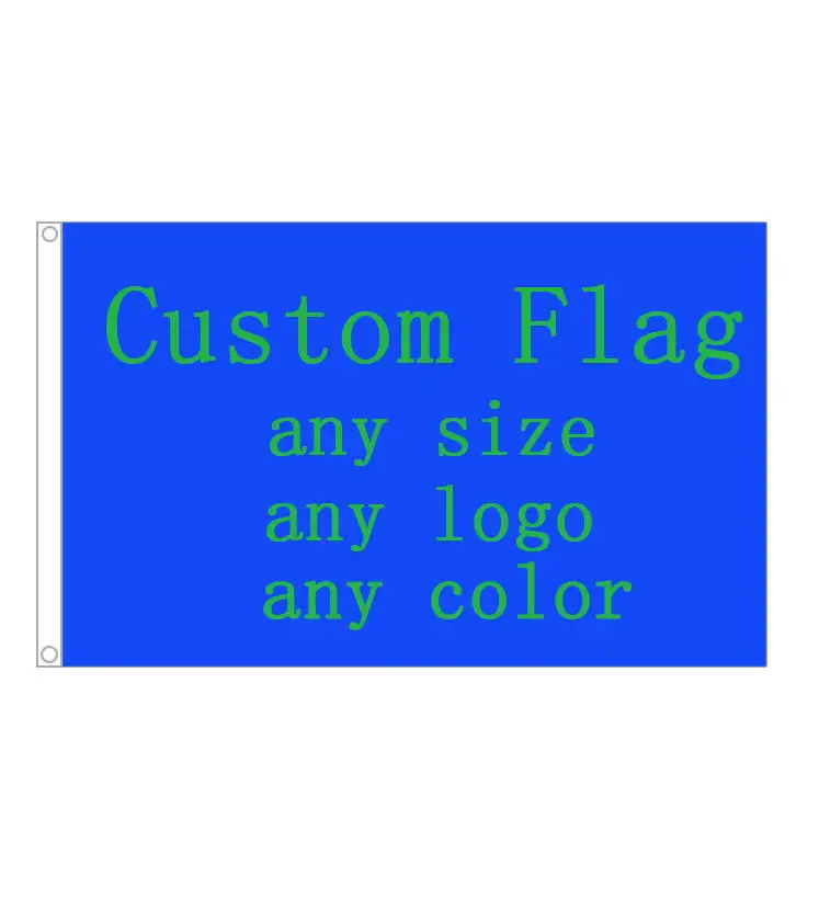 Pubblicità esterna promozionale 3 x5ft bandiere personalizzate a doppio lato paesi bandiere nazionali lato singolo tutto Logo personalizzato in metallo saggio