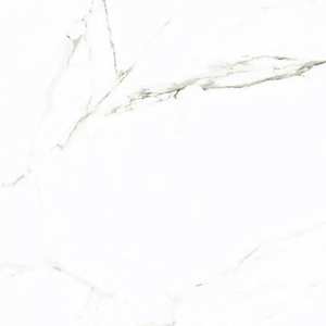 Carreaux de porcelaine émaillée brillante 60x60cm, antidérapants, effet marbre Karara blanc, de haute qualité, couleur blanche, pour salon. - Product Image 5