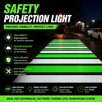 Projecteur LED DMX Gobo haute puissance 135W pour la sécurité et l'avertissement des passages zébrés, lumière de projection personnalisée