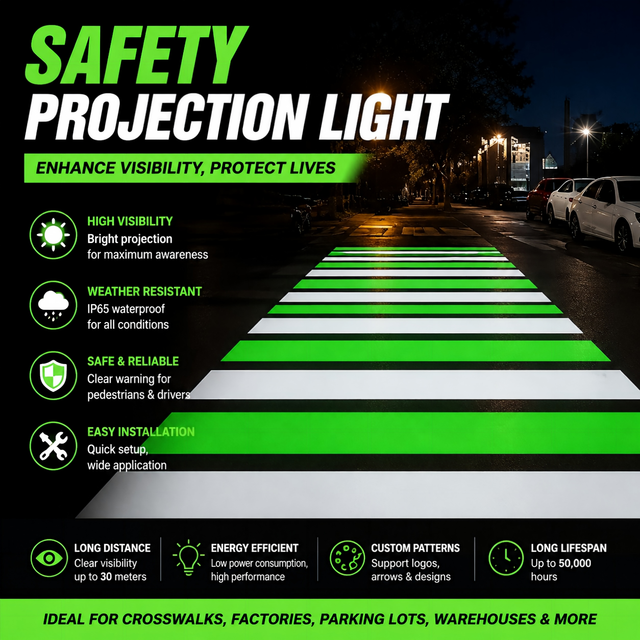 High Power 135W LED DMX Gobo Projector for Zebra Crossing Sidewalk Safety and Warning Custom Projection Light Proyector