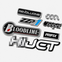 Accessoires de voiture, emblème de garde-boue, autocollant latéral arrière de voiture, emblème de voiture exclusif, adhésif 3M résistant, emblèmes en plastique chromé