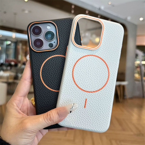 Pour <span class=keywords><strong>Samsung</strong></span> Galaxy A07/A17/A27/A57/S26/S26 Ultra/S26+ Étui de protection magnétique robuste en texture litchi, coque de téléphone en TPU souple - Product Image 1