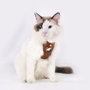 Custom Dog <strong>Harness</strong> Leather Luxury Adjustable Pu Leather Pet <strong>Harness</strong> With Airtag Holder for Dogs <strong>Cats</strong> - Product Image 6