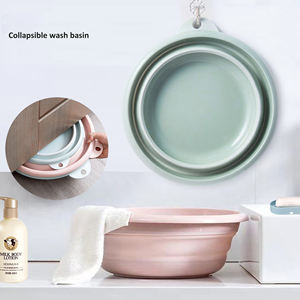 Cuvette de lavage pliable pour la maison cuvette de lavage de fruits en plastique pliable de randonnée baignoire à vaisselle peu encombrante pour évier - Product Image 3