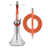 Nouvel ensemble de chicha portable en ABS avec miroir et pot à cigarettes en silicone, design moderne, tuyau inclus