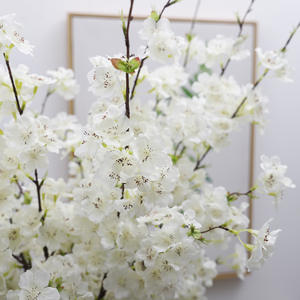 Fleurs artificielles à tige unique, fleur de cerisier, décoration de mariage, fleur en soie pour la <span class=keywords><strong>photographie</strong></span> - Product Image 4