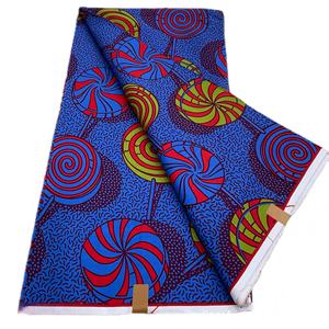 Tela Africana con Estampado de Cera Batik, 100% Poliéster, Peso Medio, Tejido Resistente a la Abrasión y Antibacteriano para Cortinas, Vestidos y Prendas - Product Image 3