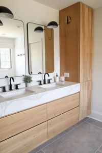 CBMmart High Quality Solid Wood Freestanding Single Bath Vanity in <strong>Light</strong> <strong>Oak</strong> - Product Image 5
