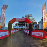 Arche de course gonflable de 3 à 10 m à vendre, arche publicitaire personnalisée pour l'extérieur, ligne de départ et d'arrivée pour marathon et cyclisme
