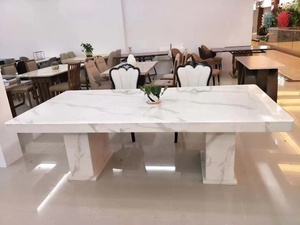 Juego de Mesa de Comedor Estilo Europeo Antiguo para 8 Personas, Mesa de Cena Clásica de Lujo - Product Image 6