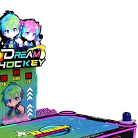 Table de Hockey Commerciale Professionnelle pour Enfants, Machine de Jeu d'Arcade à Monnayeur pour 2 Joueurs, Idéale pour Centres de Jeux