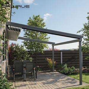 Yeni Alüminyum Açık Hava Bahçe Pergolaları Su Geçirmez Güneşlik Araba Garajı Toz Boyalı Çürümeye Dayanıklı Bahçe Dekorasyonları - Product Image 2