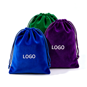 Soft Plush Velvet <b>Drawstring</b> Pouch Custom Logo Velvet <b>Bag</b> for Jewelry Cosmetics Electronic Cable <b>Small</b> Accessories <b>Bag</b> - Product Image 5