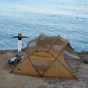 Pour <span class=keywords><strong>UL</strong></span> <span class=keywords><strong>3F</strong></span> Gear tente extérieure coccinelle 16 V2.0 70D Ripstop Nylon argent revêtement 4000mm W/R 7001 aluminium pôle dôme tente fait Oxford - Product Image 5